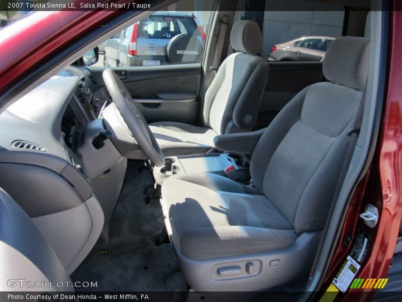 Salsa Red Pearl / Taupe 2007 Toyota Sienna LE