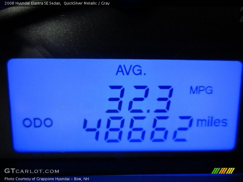 QuickSilver Metallic / Gray 2008 Hyundai Elantra SE Sedan