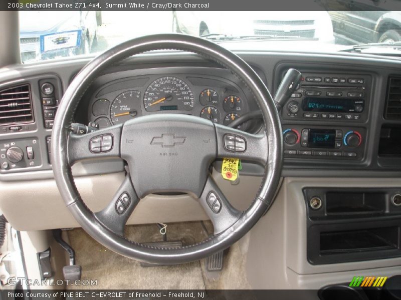 Summit White / Gray/Dark Charcoal 2003 Chevrolet Tahoe Z71 4x4