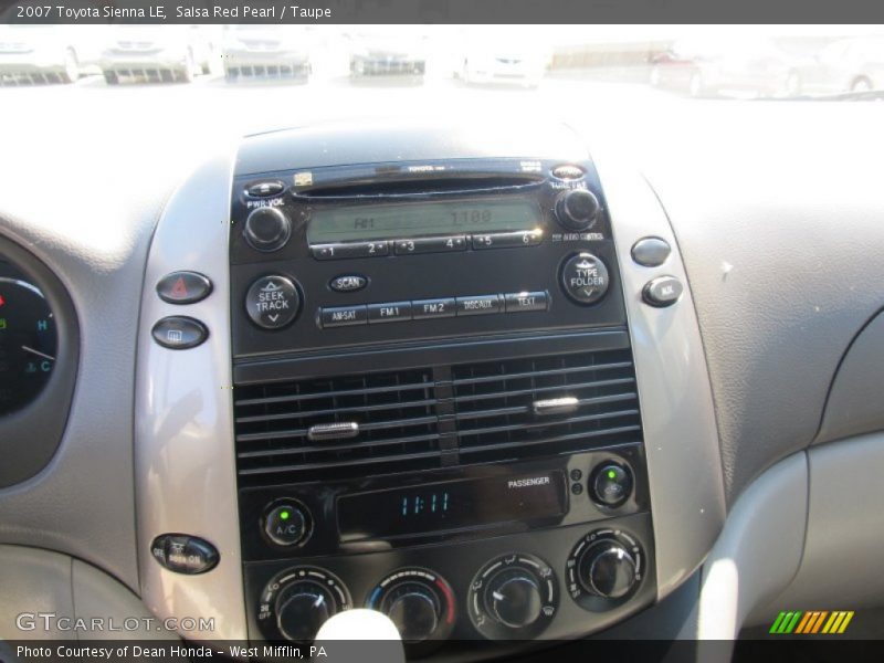 Salsa Red Pearl / Taupe 2007 Toyota Sienna LE