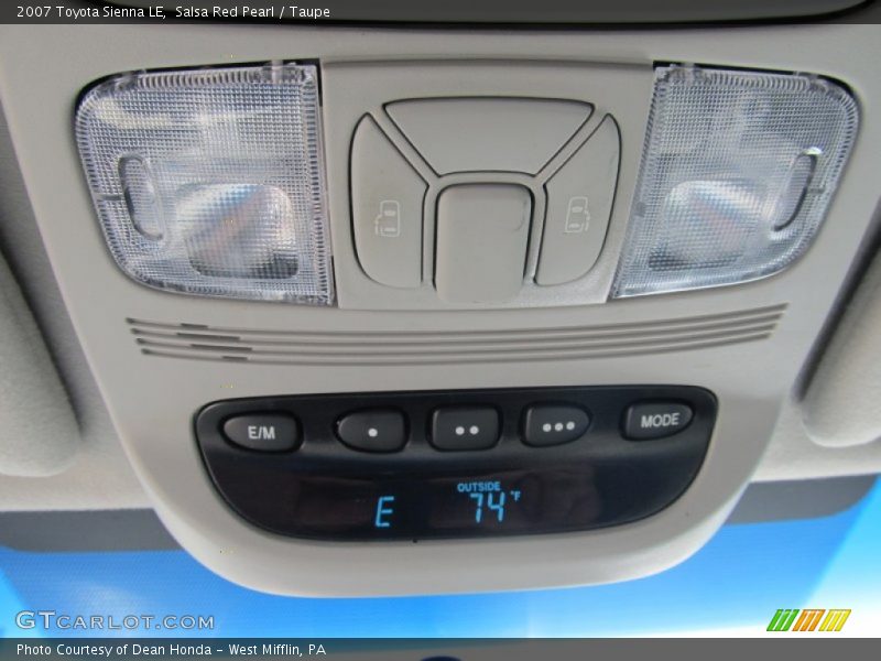 Salsa Red Pearl / Taupe 2007 Toyota Sienna LE