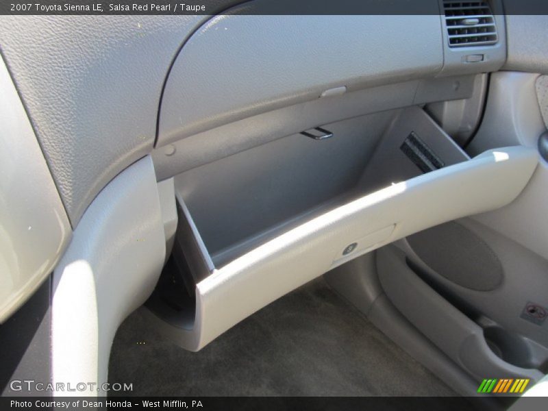 Salsa Red Pearl / Taupe 2007 Toyota Sienna LE