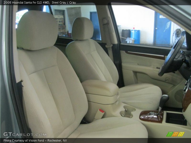 Steel Gray / Gray 2008 Hyundai Santa Fe GLS 4WD