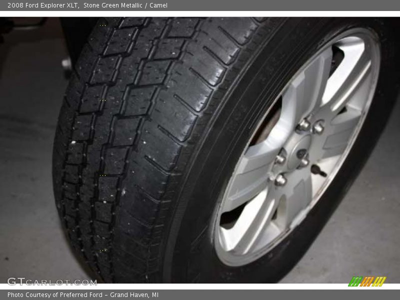 Stone Green Metallic / Camel 2008 Ford Explorer XLT