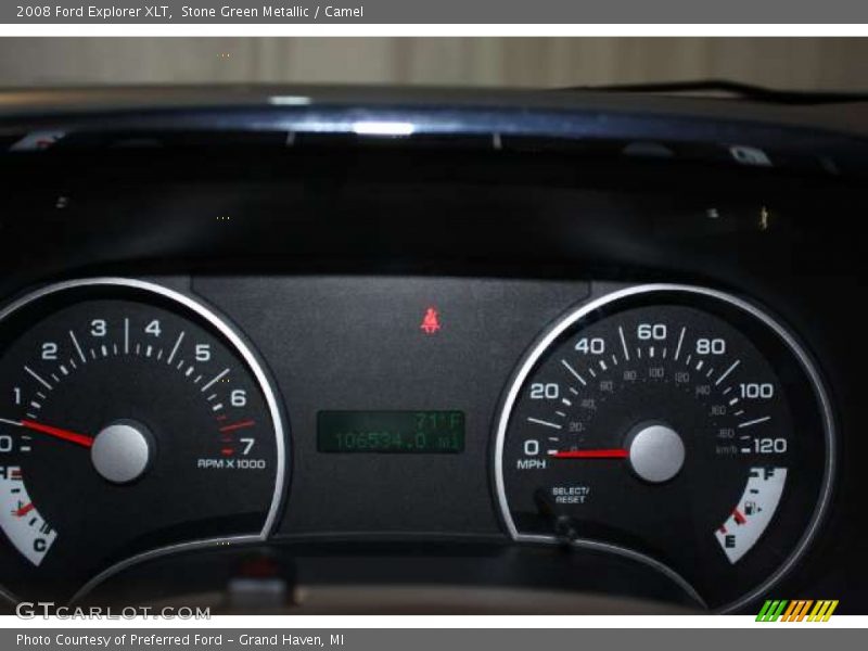 Stone Green Metallic / Camel 2008 Ford Explorer XLT
