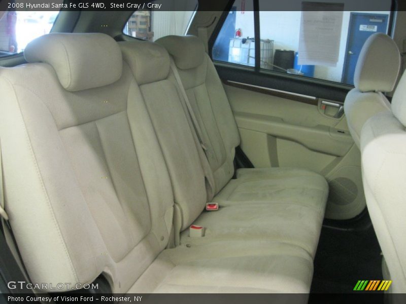 Steel Gray / Gray 2008 Hyundai Santa Fe GLS 4WD