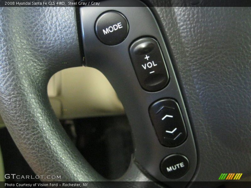 Steel Gray / Gray 2008 Hyundai Santa Fe GLS 4WD