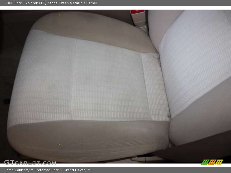 Stone Green Metallic / Camel 2008 Ford Explorer XLT