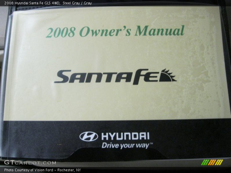 Steel Gray / Gray 2008 Hyundai Santa Fe GLS 4WD