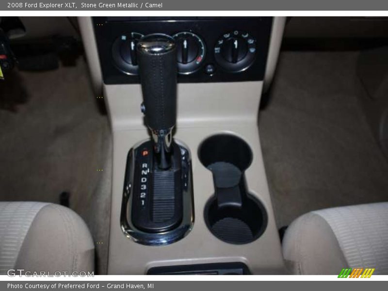 Stone Green Metallic / Camel 2008 Ford Explorer XLT