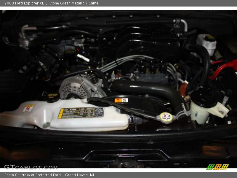 Stone Green Metallic / Camel 2008 Ford Explorer XLT