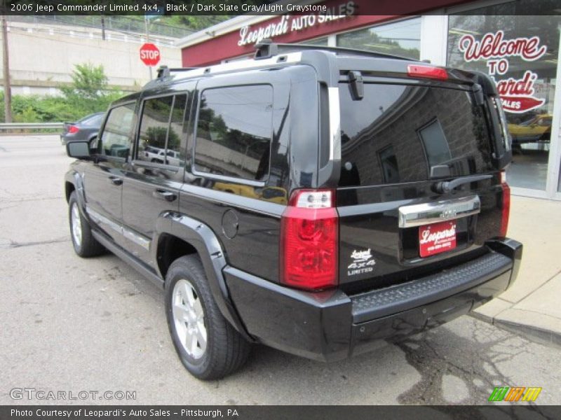 Black / Dark Slate Gray/Light Graystone 2006 Jeep Commander Limited 4x4