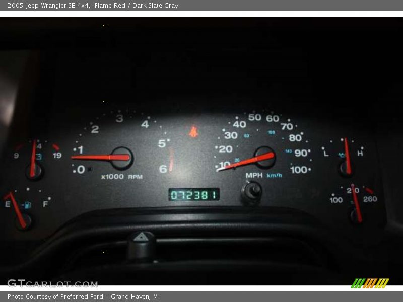 Flame Red / Dark Slate Gray 2005 Jeep Wrangler SE 4x4