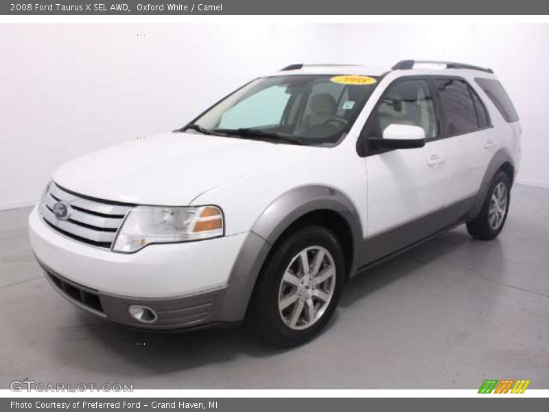 Oxford White / Camel 2008 Ford Taurus X SEL AWD