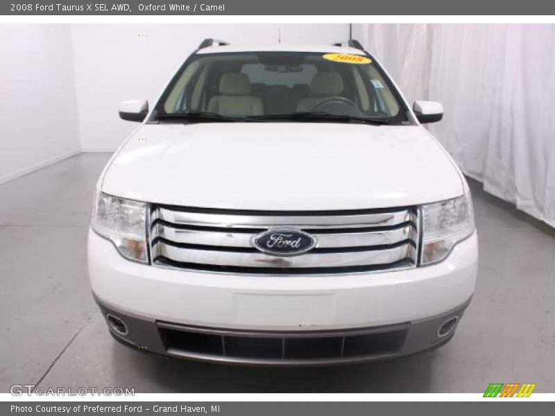 Oxford White / Camel 2008 Ford Taurus X SEL AWD