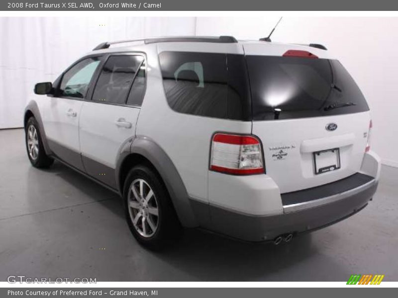 Oxford White / Camel 2008 Ford Taurus X SEL AWD