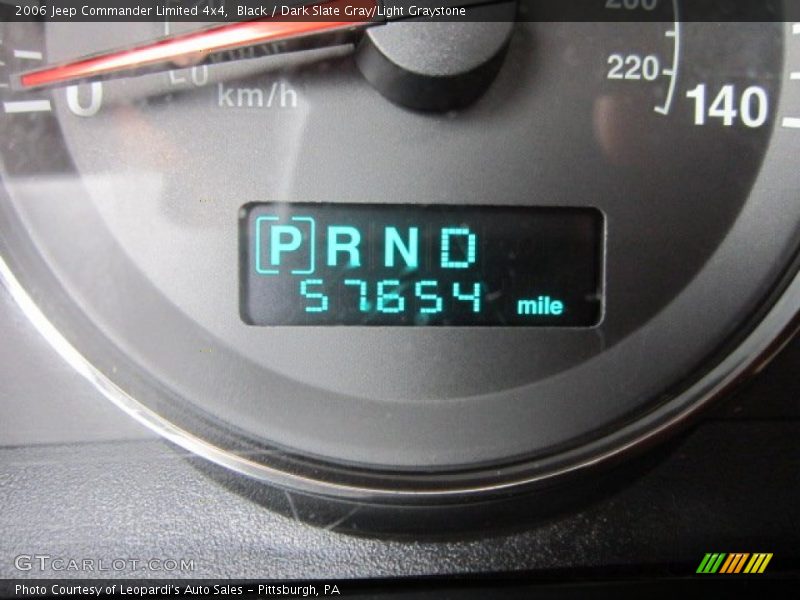 Black / Dark Slate Gray/Light Graystone 2006 Jeep Commander Limited 4x4