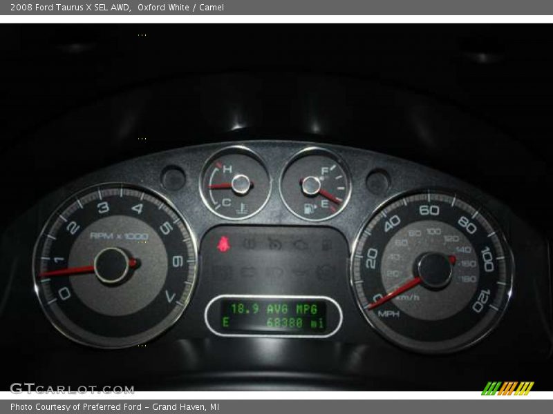 Oxford White / Camel 2008 Ford Taurus X SEL AWD