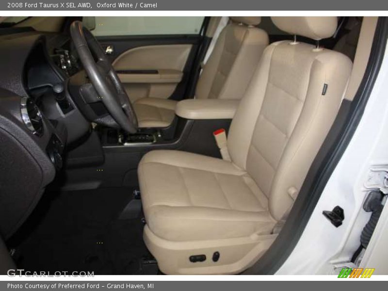 Oxford White / Camel 2008 Ford Taurus X SEL AWD