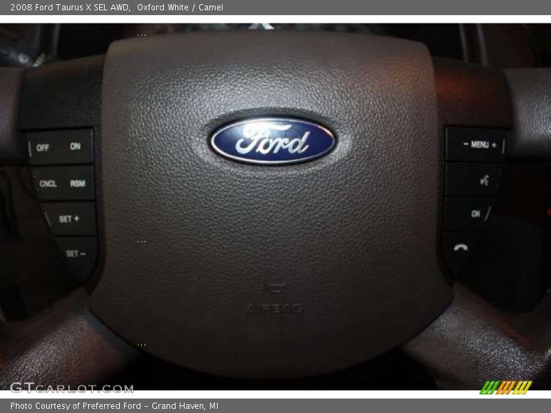 Oxford White / Camel 2008 Ford Taurus X SEL AWD