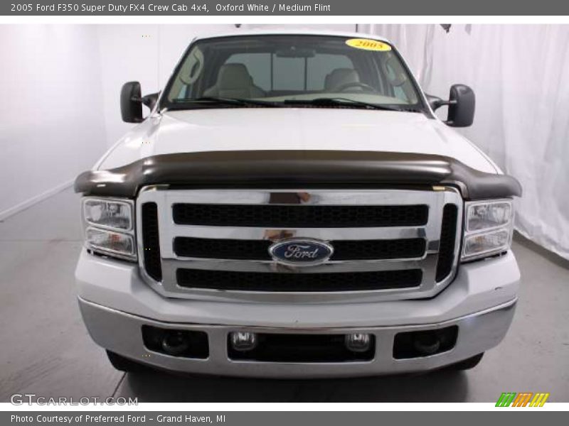 Oxford White / Medium Flint 2005 Ford F350 Super Duty FX4 Crew Cab 4x4