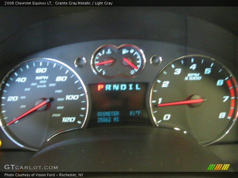 Granite Gray Metallic / Light Gray 2008 Chevrolet Equinox LT