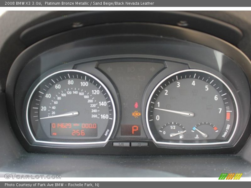 Platinum Bronze Metallic / Sand Beige/Black Nevada Leather 2008 BMW X3 3.0si