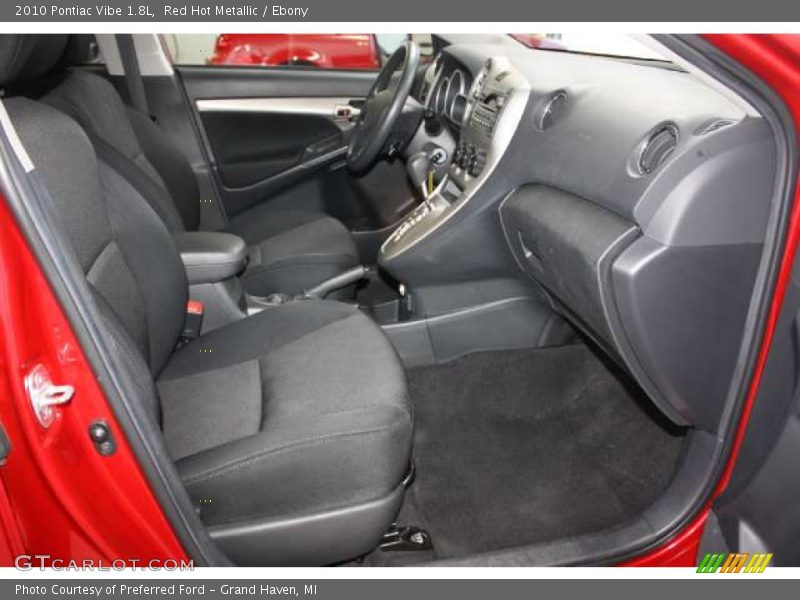 Red Hot Metallic / Ebony 2010 Pontiac Vibe 1.8L