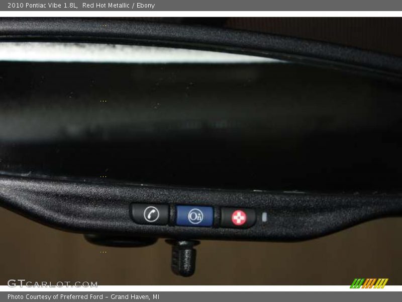 Red Hot Metallic / Ebony 2010 Pontiac Vibe 1.8L