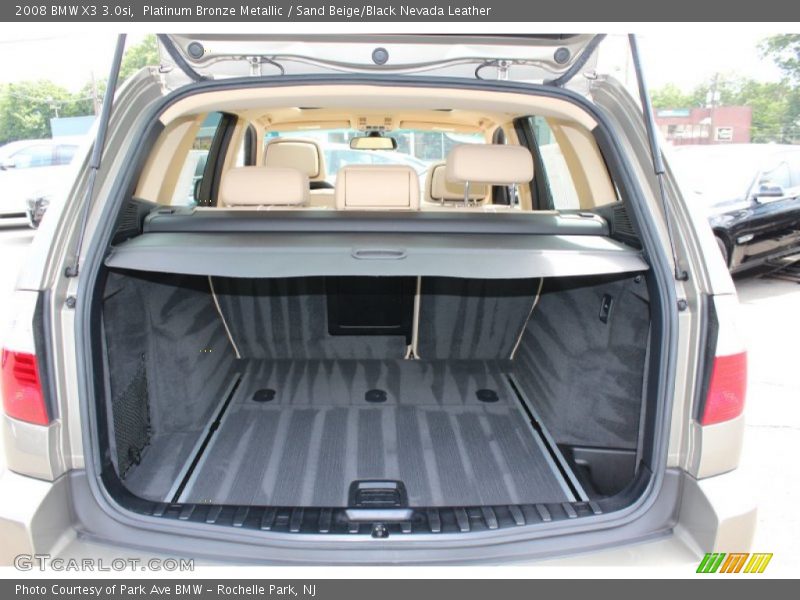 Platinum Bronze Metallic / Sand Beige/Black Nevada Leather 2008 BMW X3 3.0si