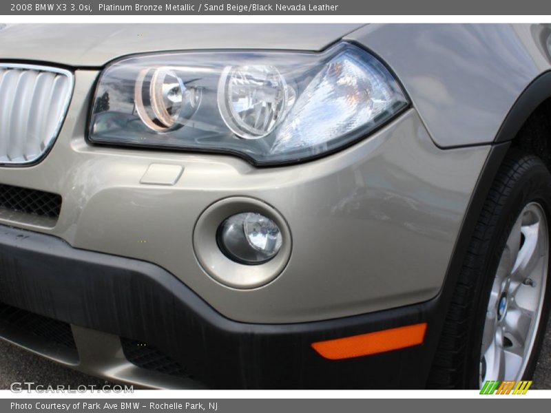 Platinum Bronze Metallic / Sand Beige/Black Nevada Leather 2008 BMW X3 3.0si