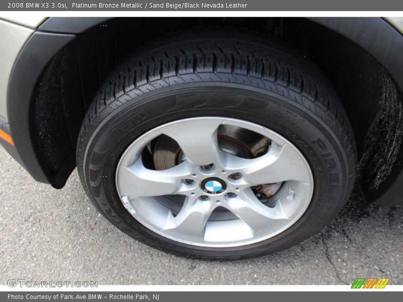 Platinum Bronze Metallic / Sand Beige/Black Nevada Leather 2008 BMW X3 3.0si