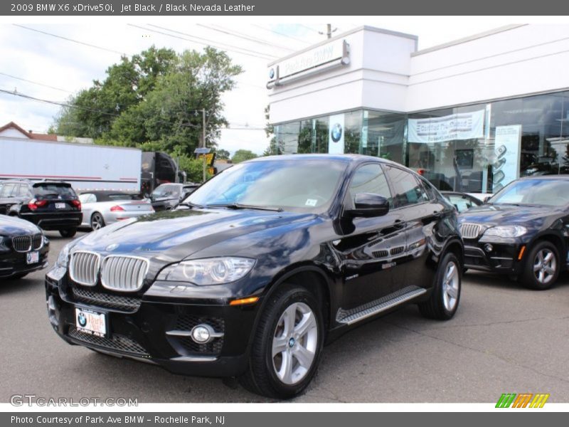 Jet Black / Black Nevada Leather 2009 BMW X6 xDrive50i