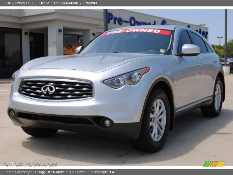 Liquid Platinum Metallic / Graphite 2009 Infiniti FX 35