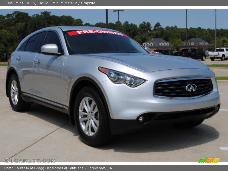 Liquid Platinum Metallic / Graphite 2009 Infiniti FX 35