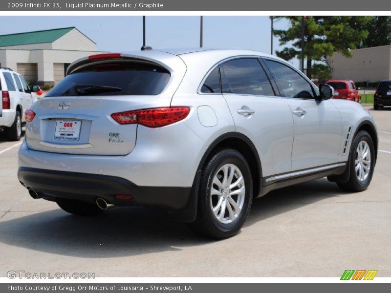 Liquid Platinum Metallic / Graphite 2009 Infiniti FX 35