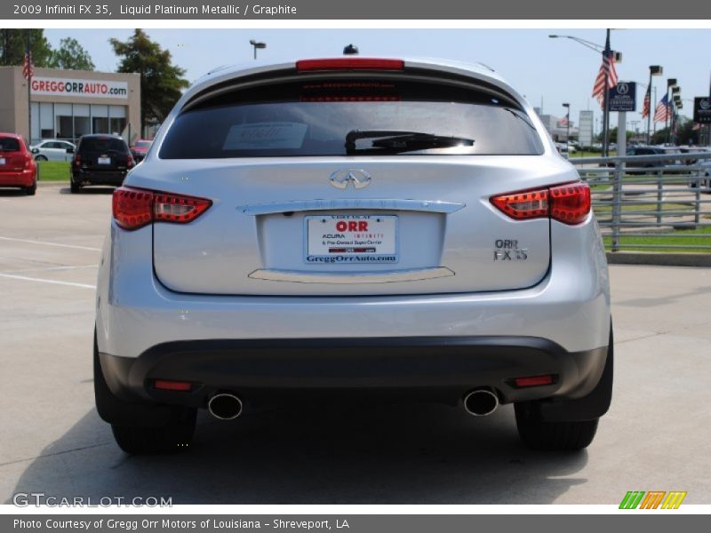 Liquid Platinum Metallic / Graphite 2009 Infiniti FX 35