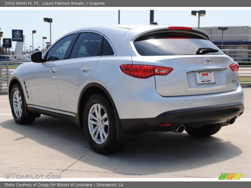 Liquid Platinum Metallic / Graphite 2009 Infiniti FX 35