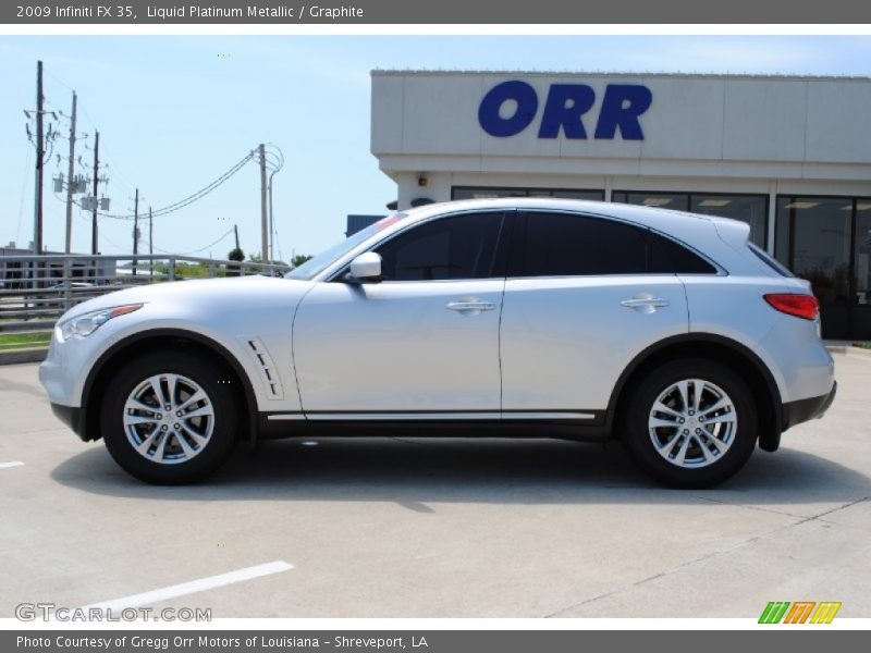 Liquid Platinum Metallic / Graphite 2009 Infiniti FX 35