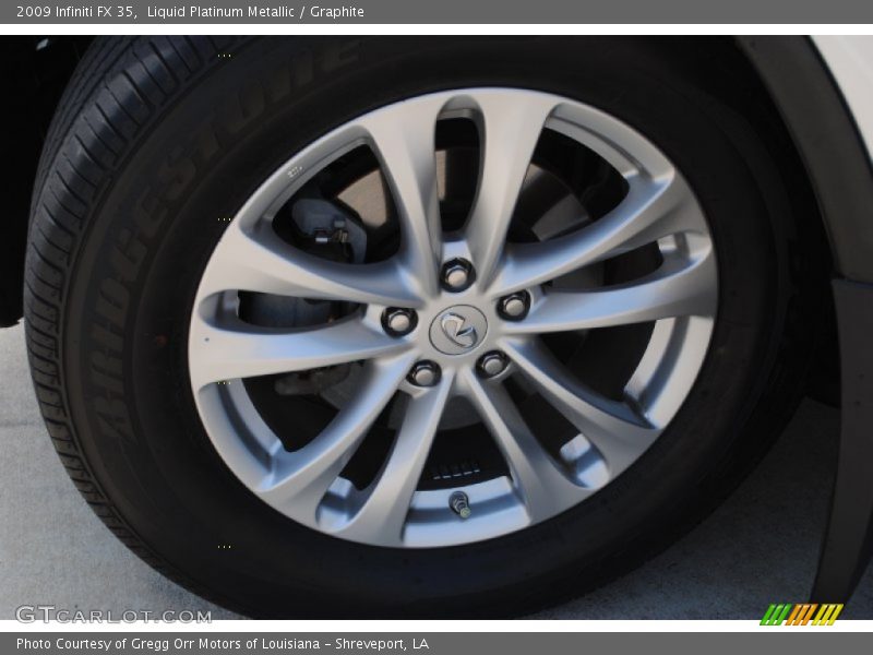 Liquid Platinum Metallic / Graphite 2009 Infiniti FX 35