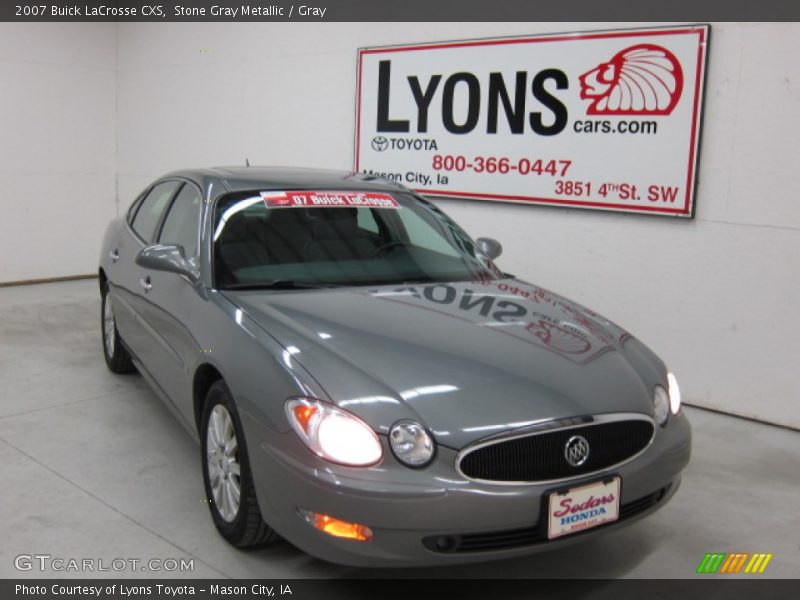 Stone Gray Metallic / Gray 2007 Buick LaCrosse CXS