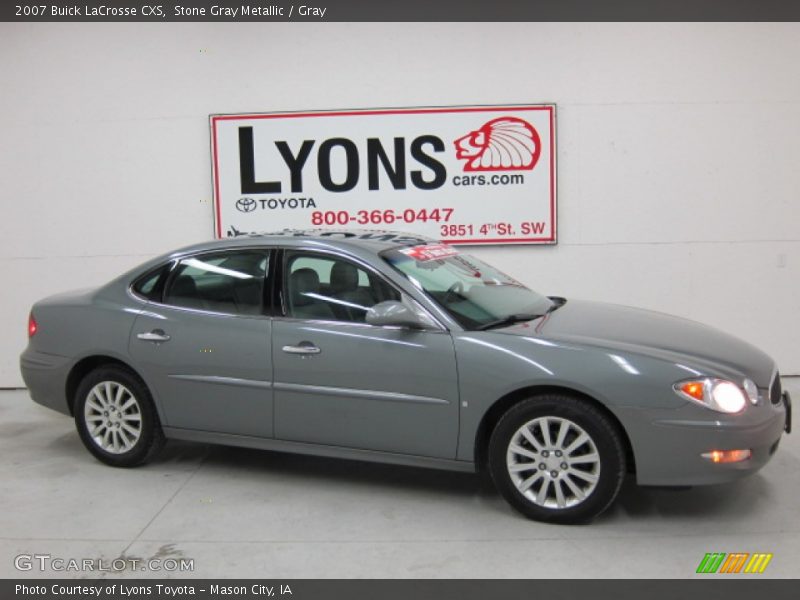 Stone Gray Metallic / Gray 2007 Buick LaCrosse CXS