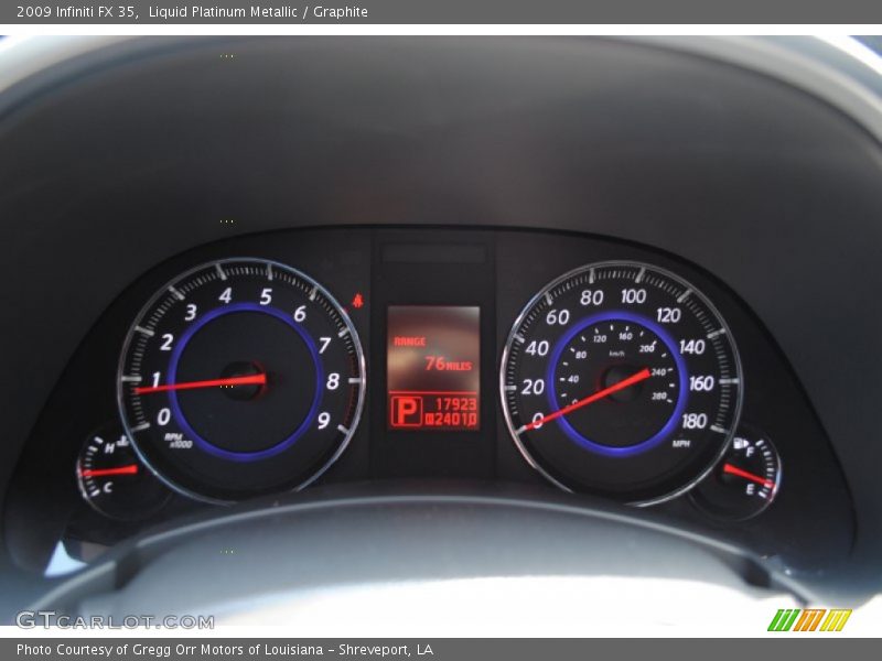Liquid Platinum Metallic / Graphite 2009 Infiniti FX 35