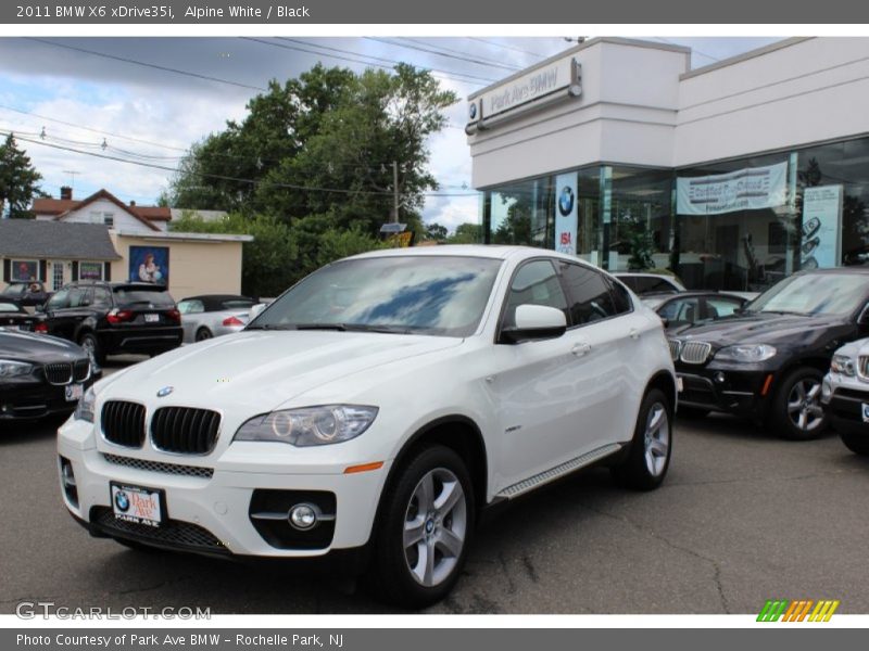 Alpine White / Black 2011 BMW X6 xDrive35i