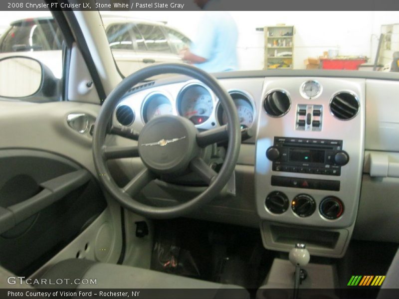 Stone White / Pastel Slate Gray 2008 Chrysler PT Cruiser LX