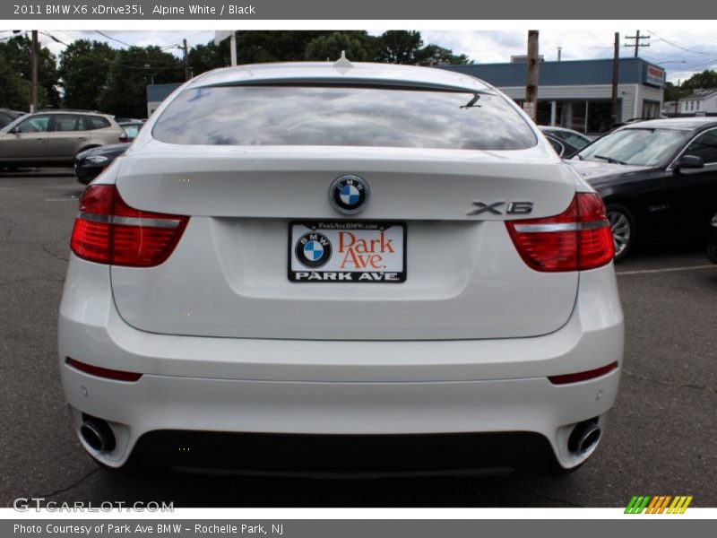 Alpine White / Black 2011 BMW X6 xDrive35i