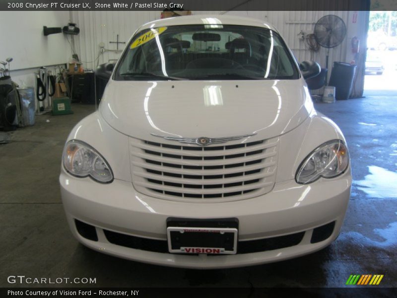 Stone White / Pastel Slate Gray 2008 Chrysler PT Cruiser LX