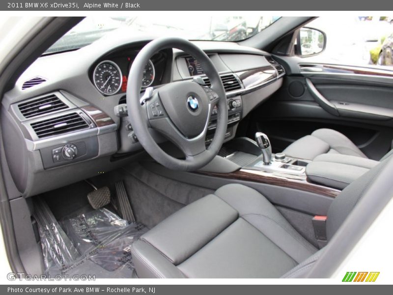 Black Interior - 2011 X6 xDrive35i 