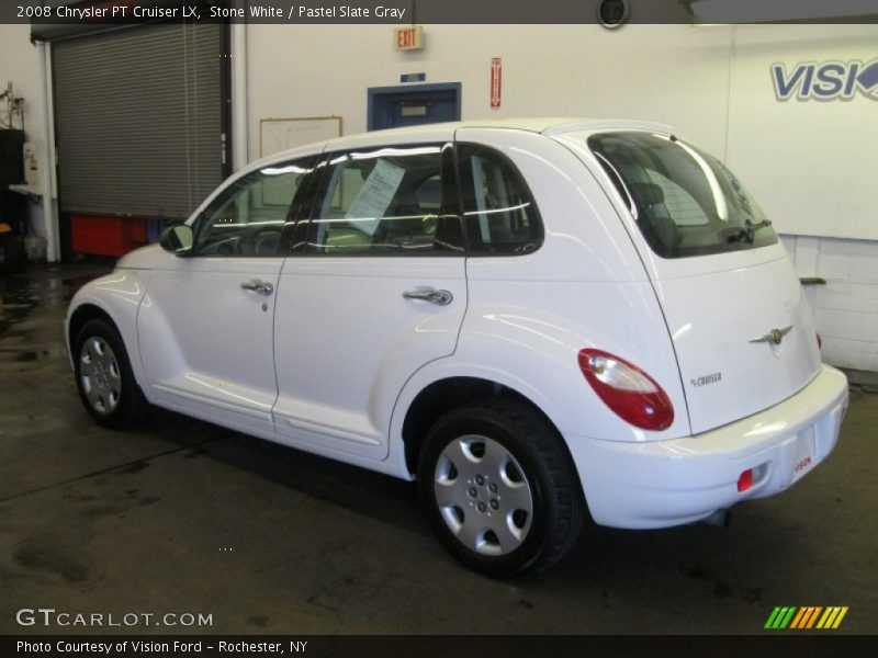 Stone White / Pastel Slate Gray 2008 Chrysler PT Cruiser LX