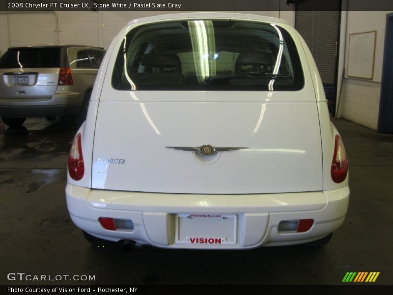 Stone White / Pastel Slate Gray 2008 Chrysler PT Cruiser LX